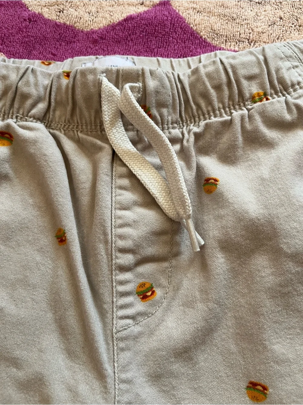 🍔 Old Navy Boys Khaki Hamburger Pull On Shorts